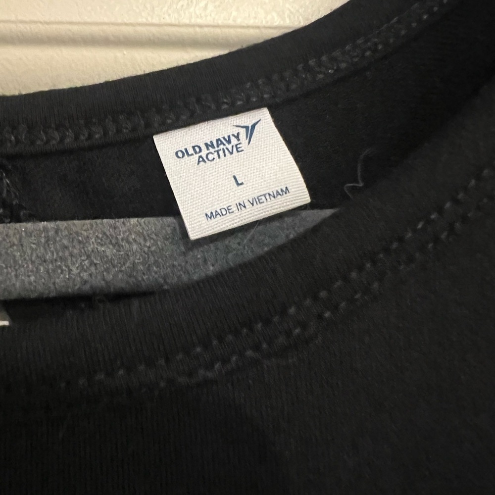 Old Navy Black Long Sleeve Open Back - Picture 3 of 5